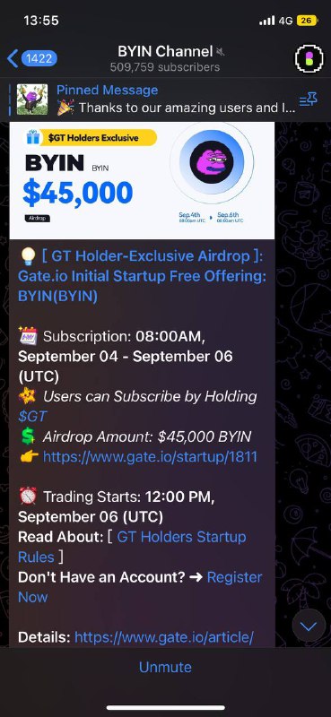 BYIN上了gate交易所了，还没有做的赶紧撸一下，把任务清一下空投任务