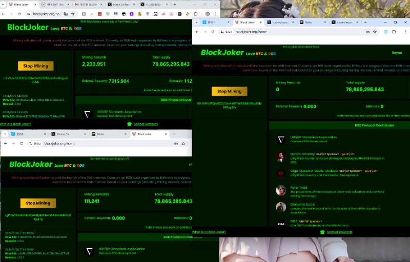 无痕浏览器三挖小丑币猛猛干就完了小丑币每5分钟挖2币，一天挖720币，和电脑配置无关，每个电脑配一个推特账号就行了【按头强烈推荐的小丑币挖矿】小丑Blockjoker主网已经上线，只需推特不吃配置，速挖！预计9月中旬发放，代币100%免费空投🤡，这个小丑和dogs逻辑一致,有多个电脑的往死里挖就对了 